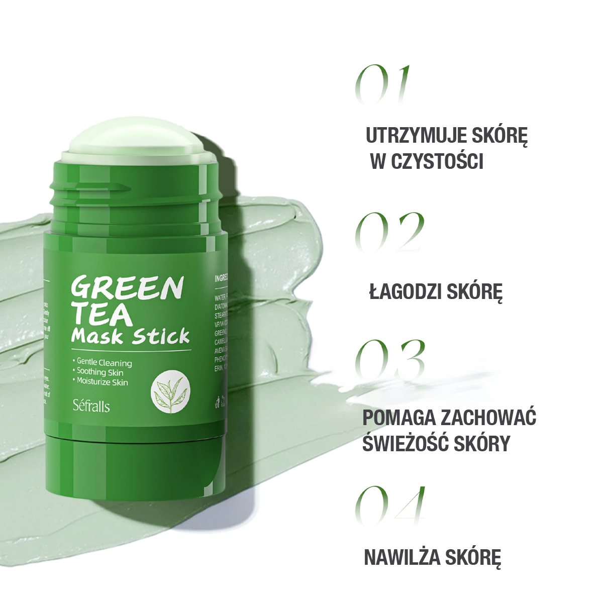 GreenMask® – Głębokie oczyszczanie twarzy (Kup 1, otrzymaj 2 🎁)